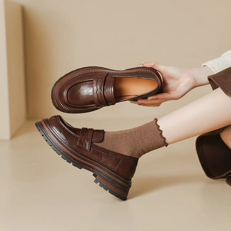 Women's Platform Non Slip Casual Loafers